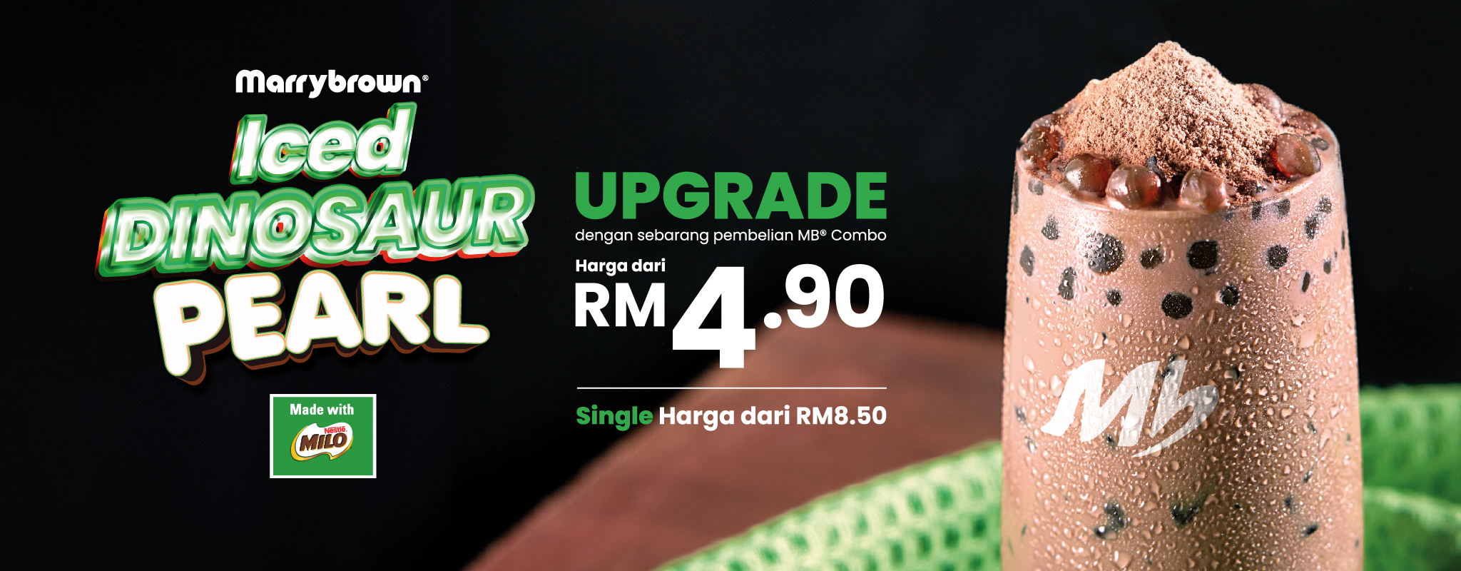 Iced Milo Dinosaur 2048 x 800 px